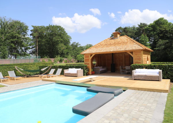 Pool house et ses terrasses