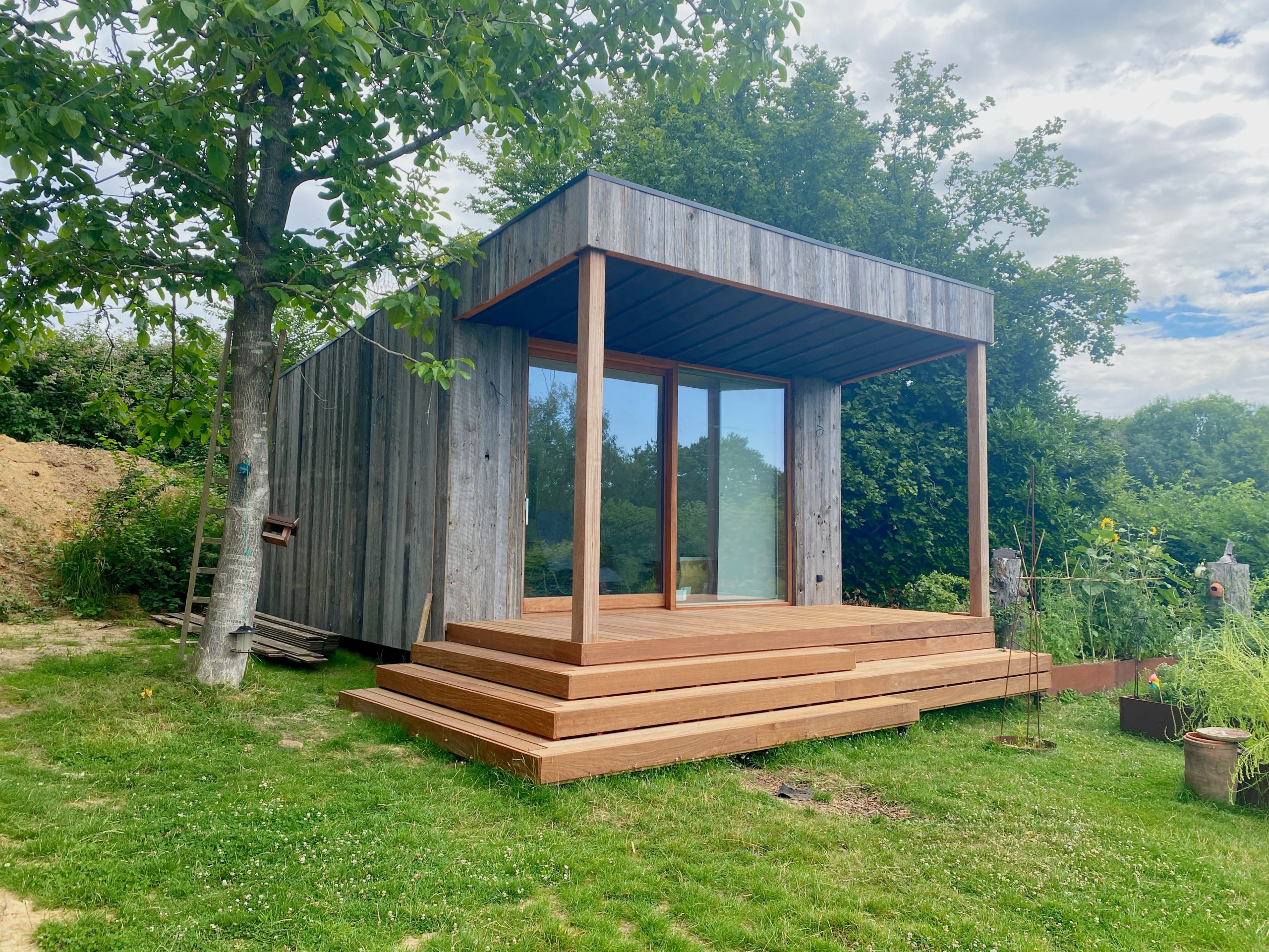 Annexe zen en bois sur mesure extérieur
