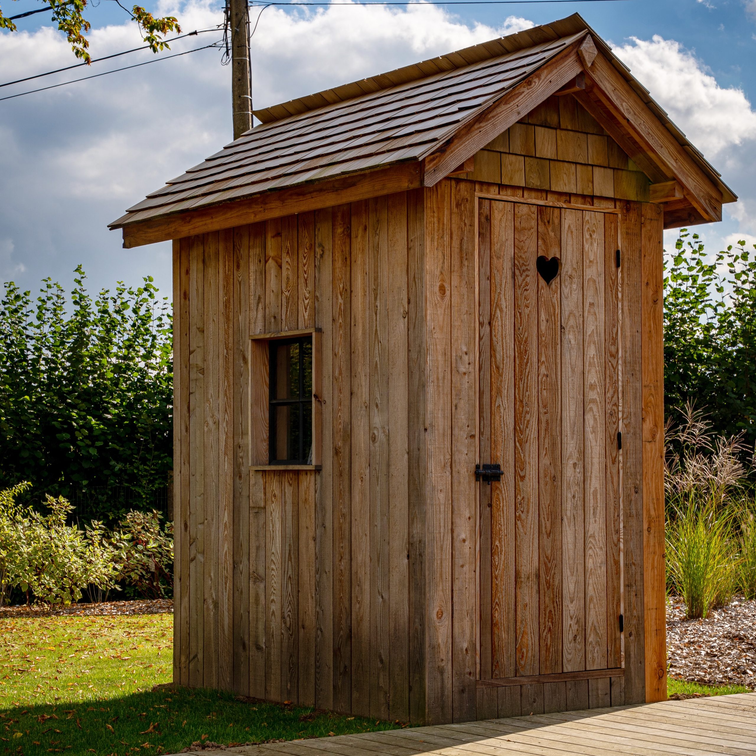 Cabine piscine entrée