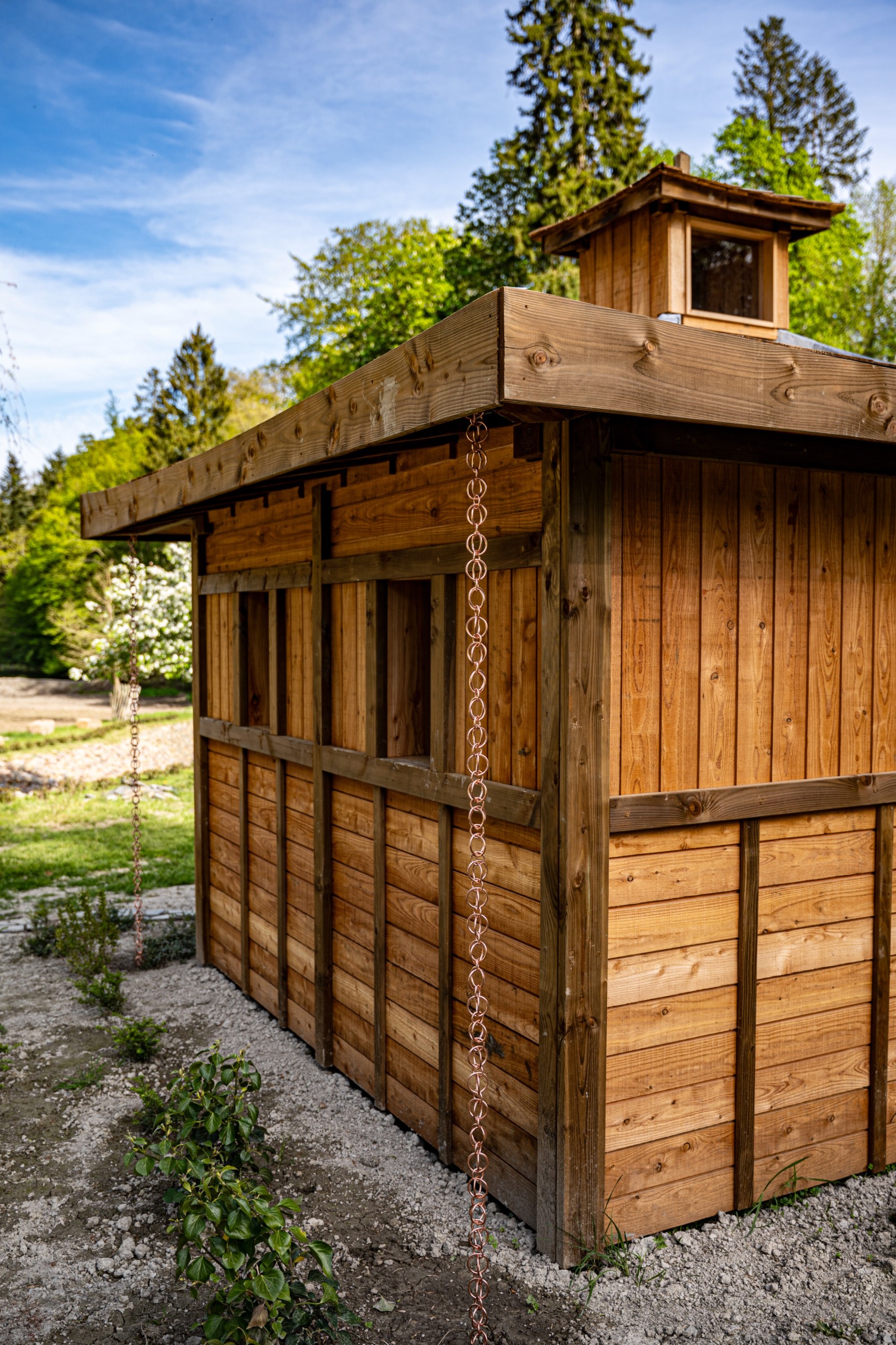Pavillon japonais construction bois