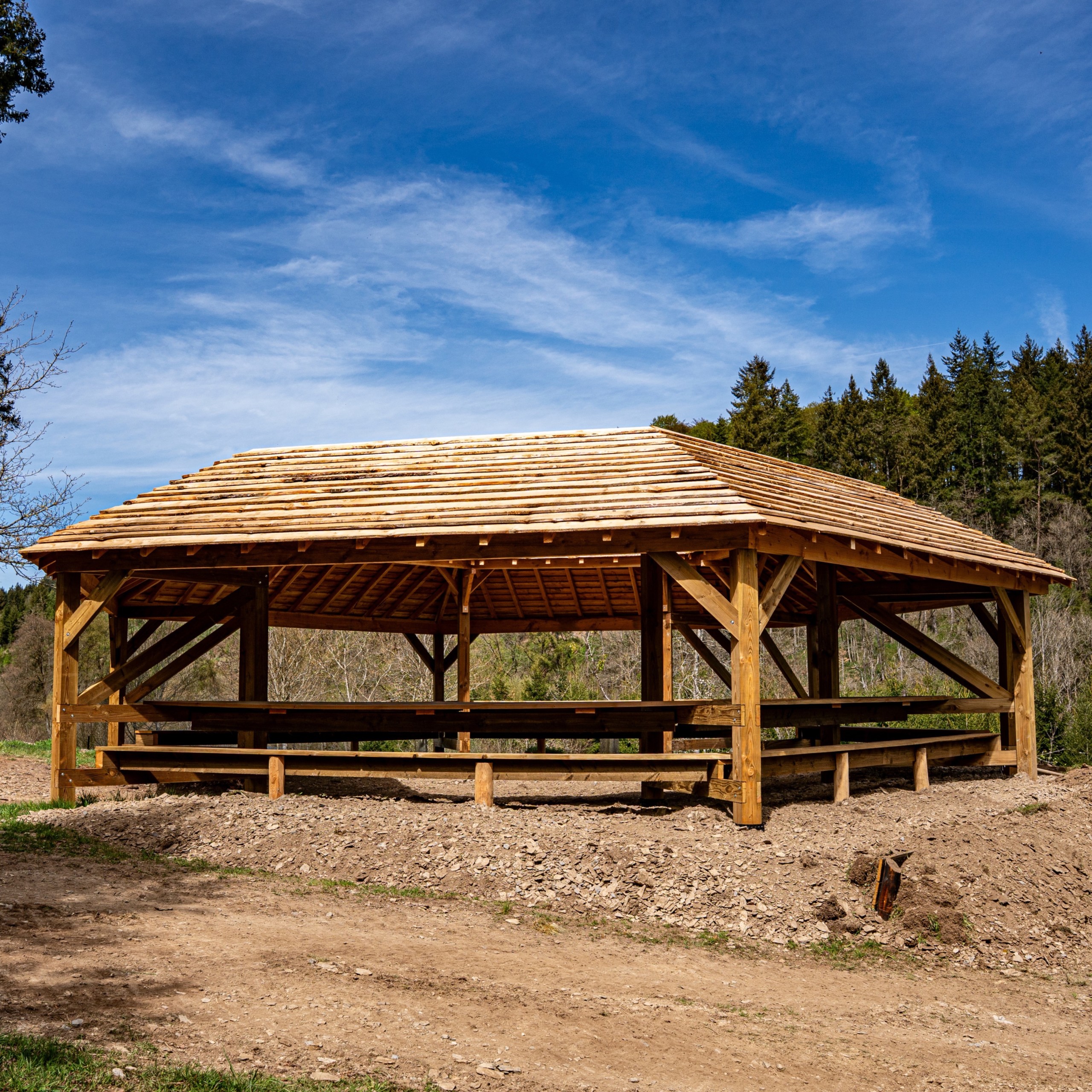 Pavillon construction bois